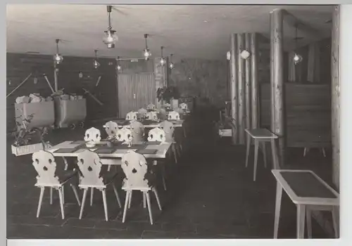 (86643) Foto AK Oberhof i. Thür., HO-Gaststätte Oberer Hof, Inneres 1974