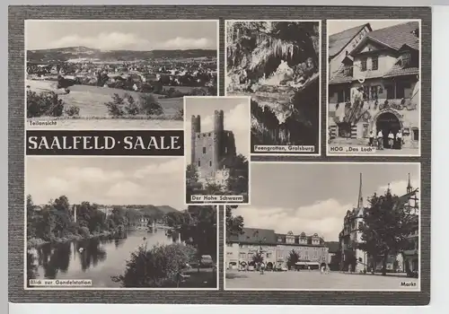 (86581) Foto AK Saalfeld, Mehrbildkarte 1966