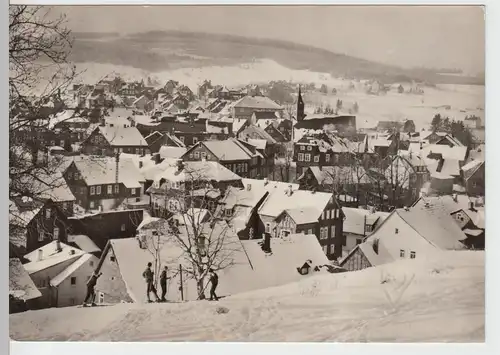 (86558) Foto AK Schmiedefeld am Rennsteig, Teilansicht 1970