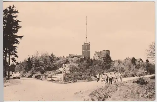 (86423) Foto AK Großer Inselsberg, Wetterwarte, Gaststätten 1961