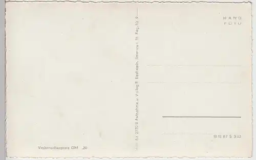 (86404) Foto AK Manebach, Thür. Wald, Ilmtal, Panorama 1962