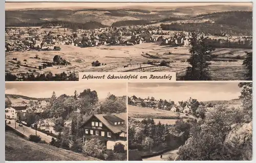 (86381) Foto AK Schmiedefeld am Rennsteig, Mehrbild, Filmbühne 1965