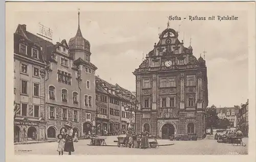 (84207) AK Gotha, Rathaus, Markt , vor 1945