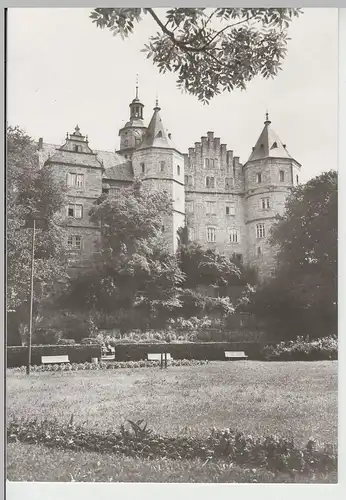 (83267) Foto AK Schleusingen, Schloss Bertholdsburg 1984