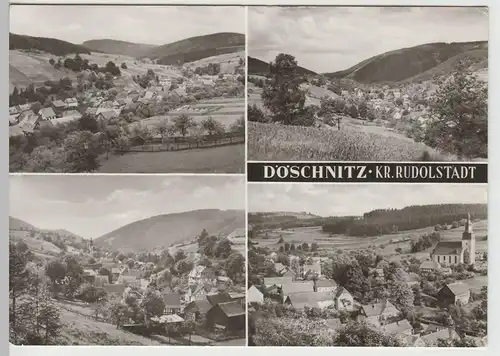 (83212) Foto AK Döschnitz, Mehrbild 1977