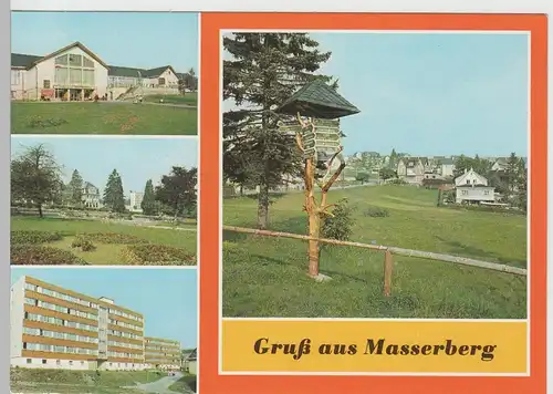 (83204) AK Masserberg, Mehrbild, Kurpark 1984