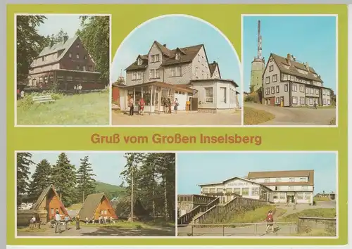 (83197) AK Großer Inselsberg, Mehrbild, Haus am Reitstein 1986