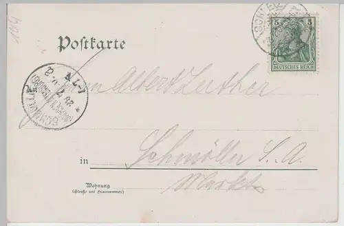 (82918) AK Gruss aus Schleiz, Gesamtansicht, 1902