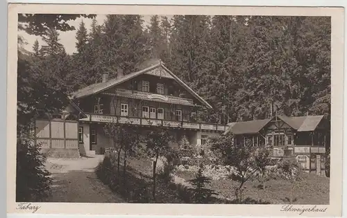 (81603) AK Tabarz, Schweizerhaus, vor 1945