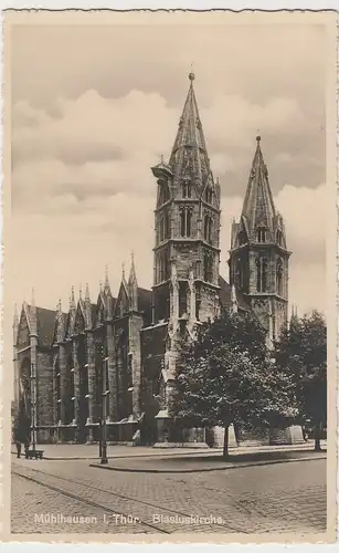 (81115) Foto AK Mühlhausen, Thür., Blasiuskirche, bis 1926