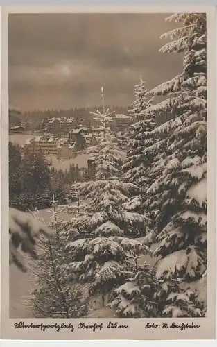 (81109) Foto AK Oberhof, Thür., Blick zum Ort, vor 1945