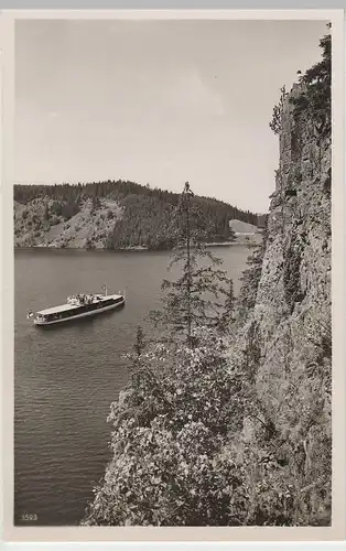 (81105) Foto AK Bleilochtalsperre, Totenfels bei Zoppoten, vor 1945