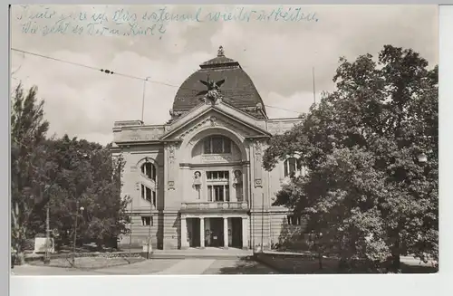 (80830) Foto AK Gera, Theater 1959