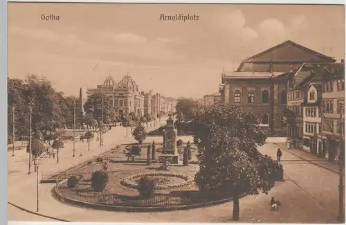 (80822) AK Gotha, Arnoldiplatz vor 1945