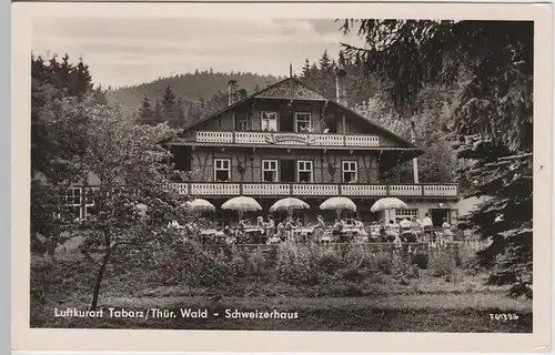 (80796) Foto AK Tabarz, Schweizerhaus, 1960