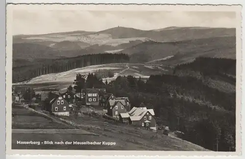 (80783) Foto AK Masserberg, Blick nach der Meuselbacher Kuppe, 1960