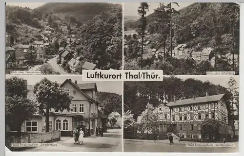 (80752) Foto AK Thal i. Thür, Mehrbildkarte, 1960