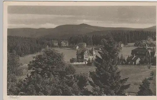 (80736) AK Oberhof, Bl. v. Parkhotel Wünscher n.d. Schneekopf, vor 1945