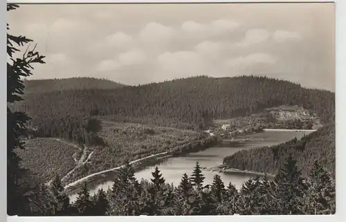 (80735) Foto AK Oberhof, Blick zur Lütschetalsperre 1956