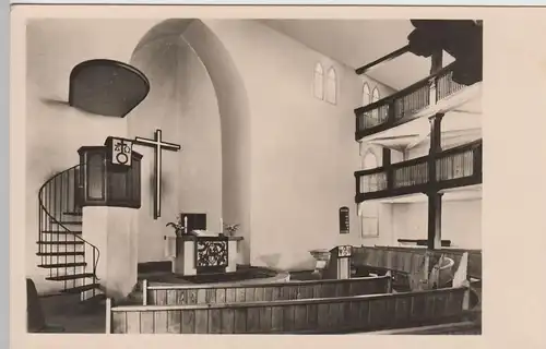 (80727) Foto AK Bad Liebenstein, Friedenskirche Inneres, 1964