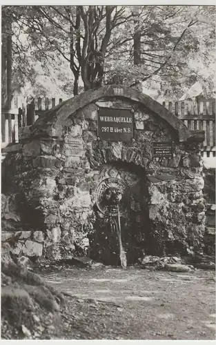 (80094) Foto AK Fehrenbach, Werraquelle, 1968