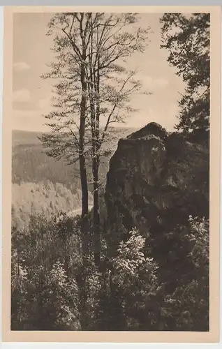 (80085) Foto AK Frauenwald am Rennsteig, Tillyfelsen, 1955