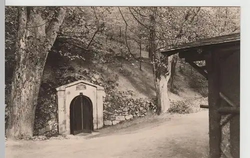 (79944) Foto AK Bad Liebenstein, Eingang Altensteiner Höhle 1962