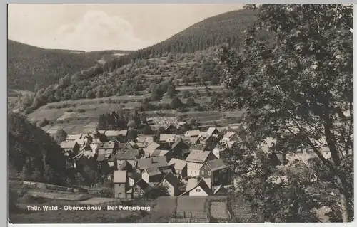 (79924) Foto AK Oberschönau, Thür. Wald, Panorama, Petersberg 1968