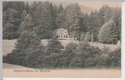 (79906) AK Ohrdruf, Waldgaststätte Scherershütte, ab 1920