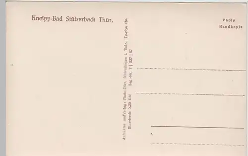 (79850) Foto AK Stützerbach, Thür. Wald, Panorama, um 1957