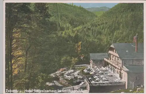 (78617) AK Tabarz, Thür. Wald, Hotel Schweizerhaus, Lauchagrund