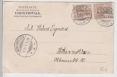 (77636) AK Bad Berka, Tannroda 1904