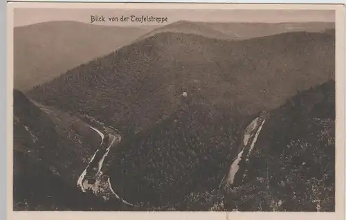 (77537) AK Böhlscheiben, Blick von der Teufelstreppe, vor 1945