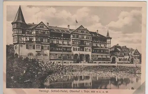 (77534) AK Oberhof i. Thür., Herzogl. Schloss-Hotel, vor 1945