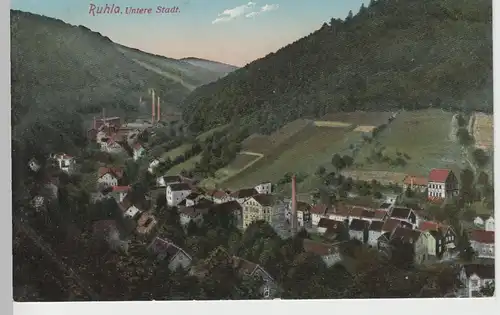 (76353) AK Ruhla, untere Stadt, vor 1945