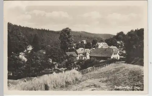 (73534) Foto AK Paulinzella, Ortsansicht 1956