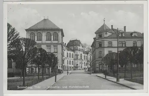 (73438) AK Sonneberg, Thür., Industrie- und Handelsschule, SSt. 1936