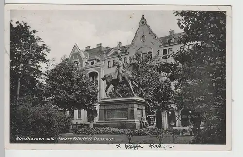 (73399) AK Nordhausen am Harz, Kaiser Friedrich Denkmal 1939