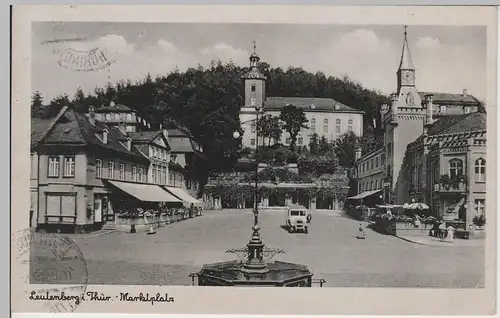 (73386) AK Leutenberg, Marktplatz, Stadtkirche, Rathaus 1943