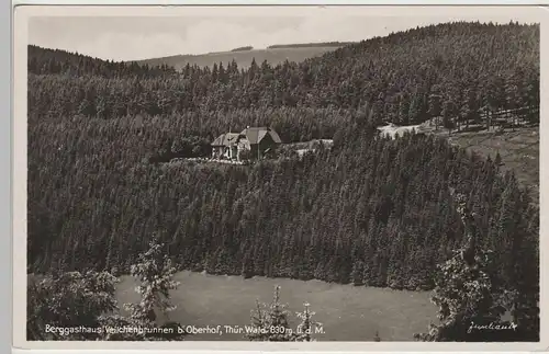 (73379) Foto AK Oberhof, Berggasthaus Veilchenbrunnen, vor 1945