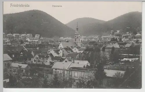 (72403) AK Friedrichroda, Panorama mit Stadtkirche St. Blasius, um 1908