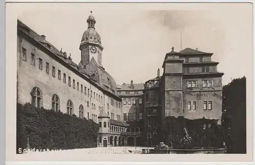 (72357) Foto AK Sondershausen, Schlosshof, vor 1945