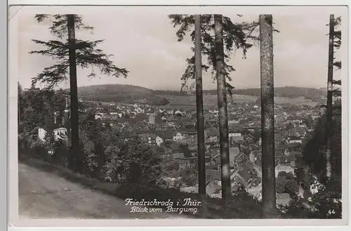 (70809) Foto AK Friedrichsroda, Blick vom Burgweg, 1941