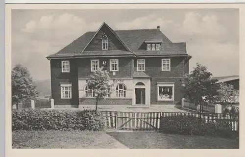 (70777) AK Schmiedefeld (Lichtetal), Gasthaus "Zur Barbe", vor 1945