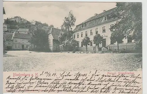 (70534) AK Bad Blankenburg, Herzogl. Kreisdirektion, 1904