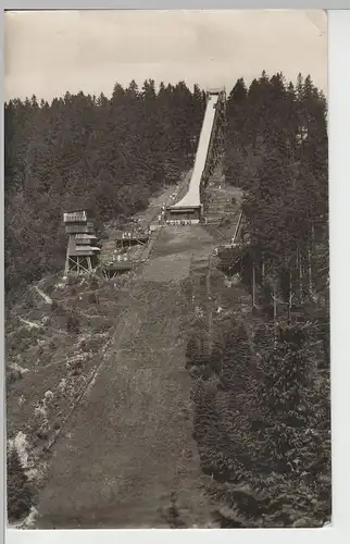 (69242) Foto AK Oberhof, Thür. Wald, Thüringenschanze 1957