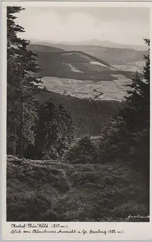 (69241) Foto AK Oberhof, Thür. Wald, Blick v. Plänckners Aussicht 1940