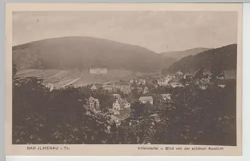 (67252) AK Ilmenau, Thür. Wald, Villenviertel v. d. Schönen Aussicht, v. 1945