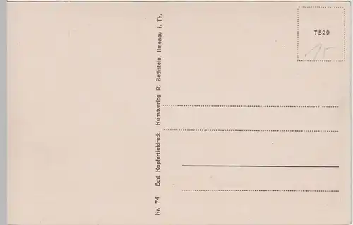 (67250) AK Ilmtal bei Manebach, Großer Finsterberg, vor 1945