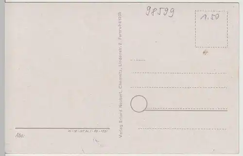 (67178) AK Großer Inselsberg, Thür. Wald, Rennsteig, nach 1945